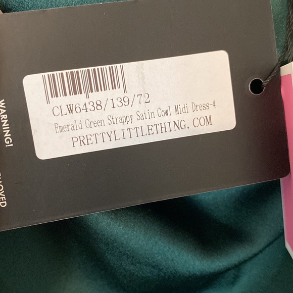 Satin long dress with slit NWT - Picture 2 of 2